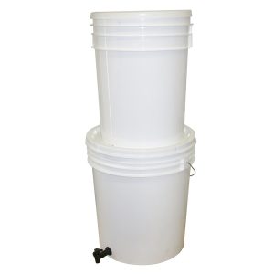 Bucket Gravity Water Filter - Traps and Kills Harmful Bacteria (E. Coli)